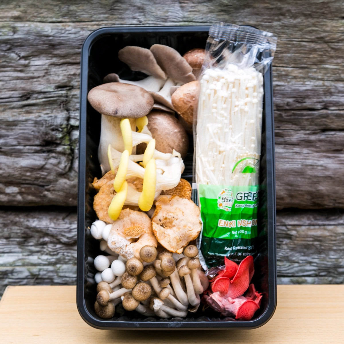 Wild & Exotic Variety Mushroom Mix- Shiitake, Oyster & Enoki Delivery –  Smithy Mushrooms