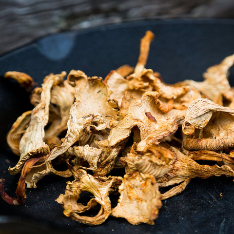 Dried Wild Girolle Mushrooms (Golden Chanterelle)